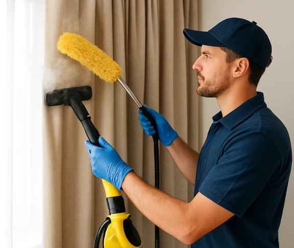 Trusted residential curtain cleaning technician Matty Curtain Cleaning bringelly-nsw QLD